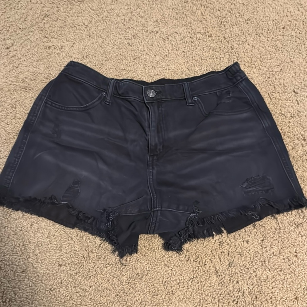 Aerie Daydream Black Jean Shorts